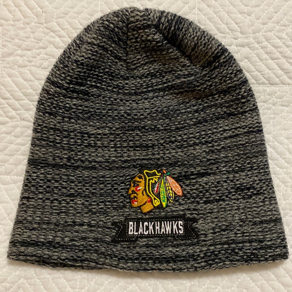 Blackhawks Beenie hat/ knit hat